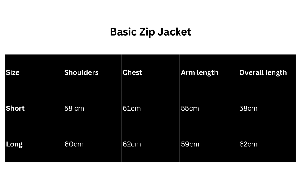 The Unisex Basic Zip Jacket