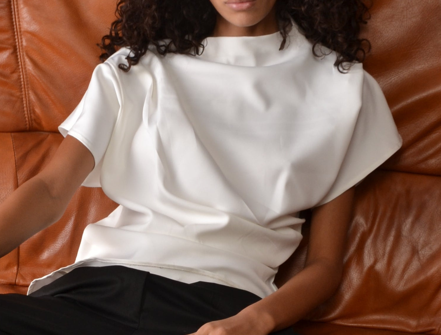 The White Drapee Top