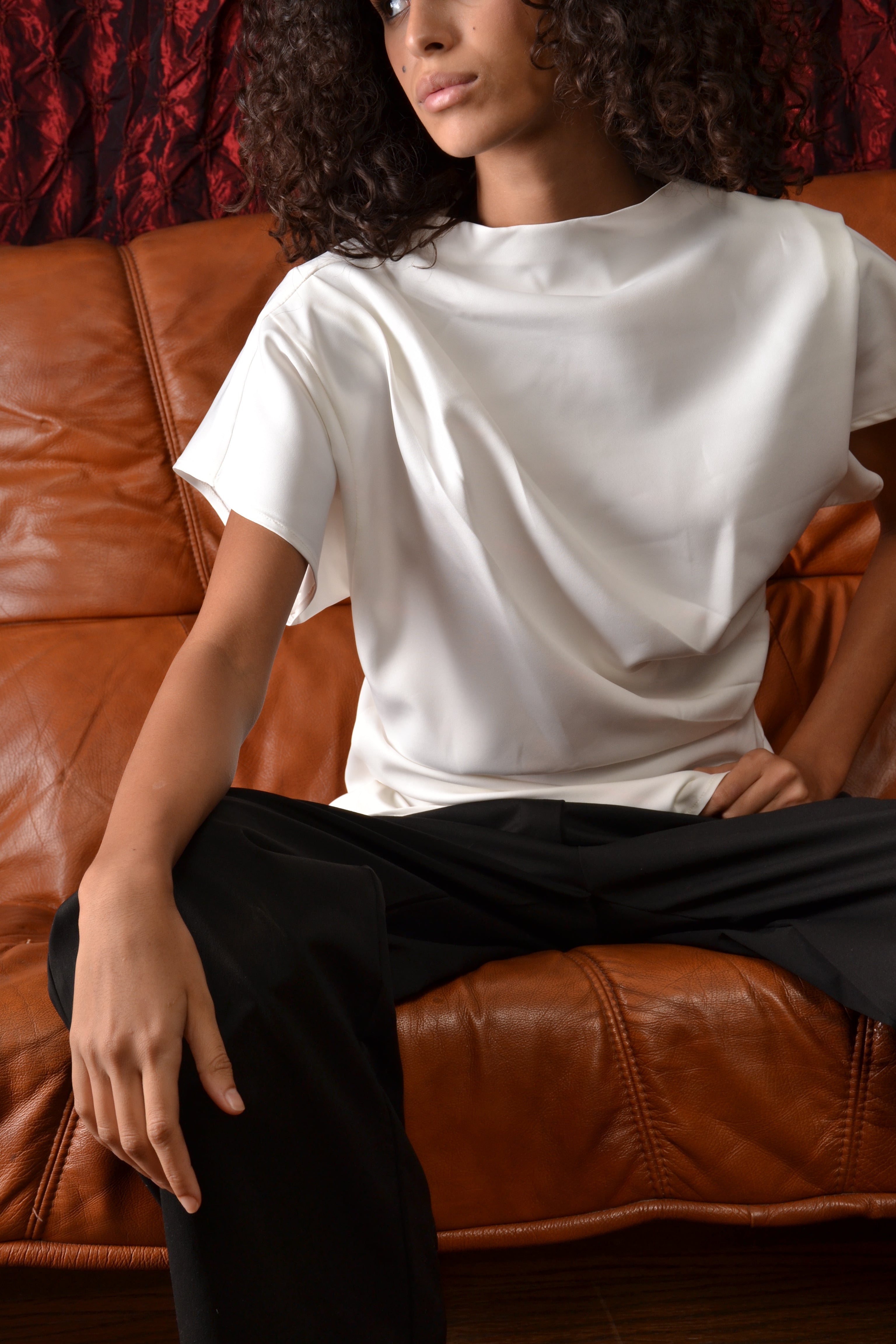 The White Drapee Top